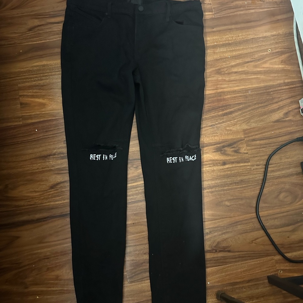 Black rest in peace Rta jeans